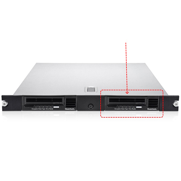 QUANTUM 2nd tape drive LTO-7 HH for rackmount 6TB/15TB SAS bare (sin cable SAS)