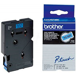 C.12mm BROTHER PT2000 negro sobre azul 