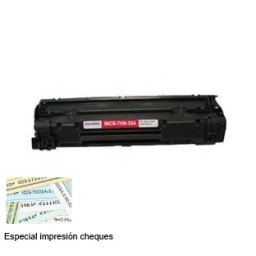 Toner microMICR HP P1005 P1006 1.500p. (CB435A) para impresión de cheques