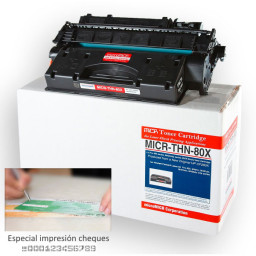 Toner microMICR HP M401n M401dn M401dw M425dn 6.900p. (CF280X) para impresión de cheques