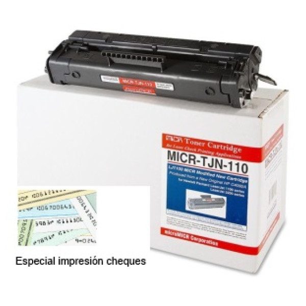 Toner microMICR HP Ljet 1100 3200 2.500p. (C4092A) para impresión de cheques