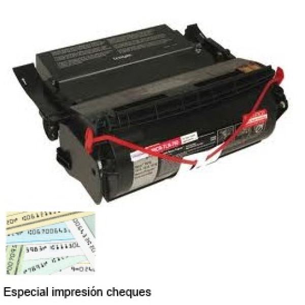 Toner microMICR LEXMARK T610 T612 T614  * 16.000p. (12A5845) para impresión de cheques