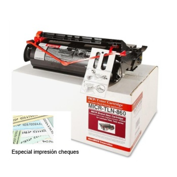 Toner microMICR LEXMARK T520 T522 17.000p. (12A6835) para impresión de cheques