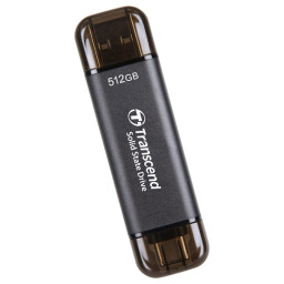 SSD externo TRANSCEND ESD310C 512GB USB-A / USB-C, interface USB 3.2 Gen 2x2
