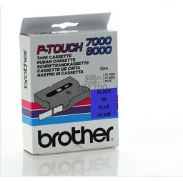 C.24mm BROTHER PT7000 azul sobre negro *