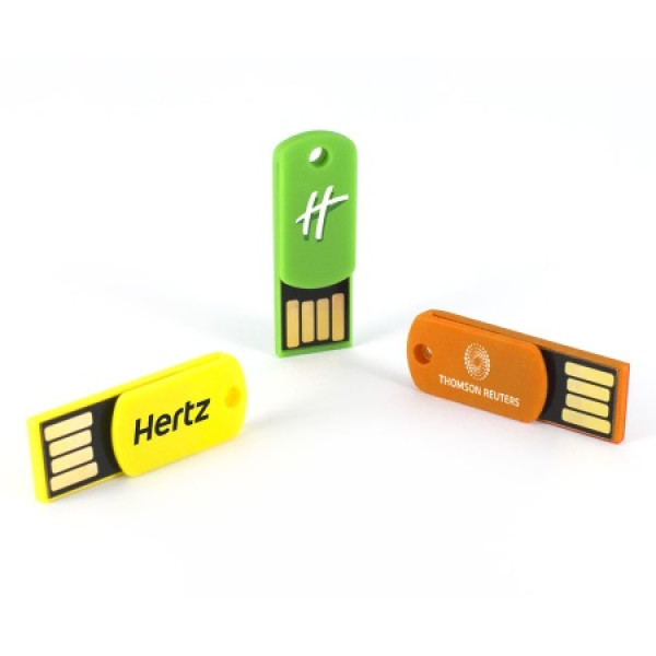 Memoria con logotipo USB CLIP 4GB USB2.0,lect.9MB/s,escr.2MB/s