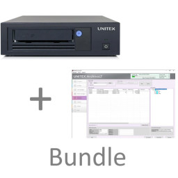 Unidad de cinta externa UNITEX LTO-9 USB3.0/SAS +software ArchiveLT Standard Windows Unidad de cinta externa UNITEX LTO-9 USB3.0/SAS +software ArchiveLT Standard Windows