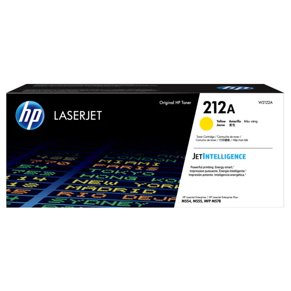 Toner HP #212A amarillo Ljet  M554 M555 M578 4.500p.