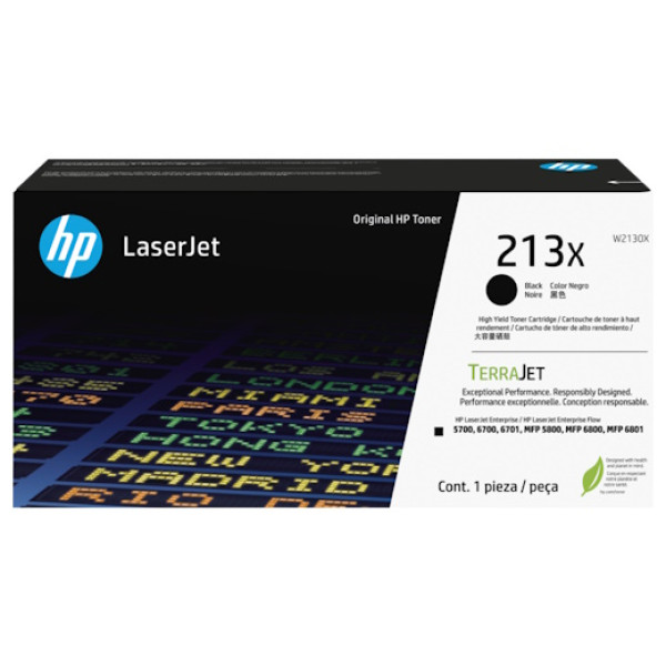 Toner HP #213X negro Lj Ent.5700 5800 6700 6800 9.000p.