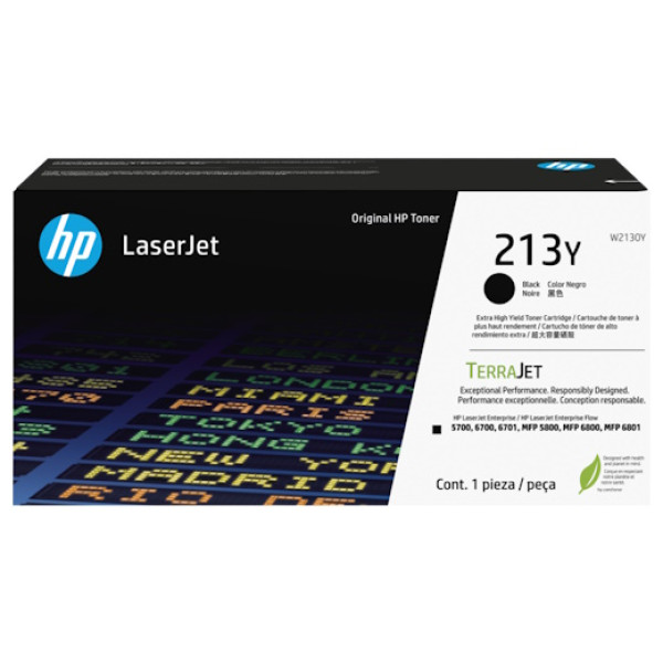 Toner HP #213Y negro Lj Ent.5700 5800 6700 6800 18.000p.