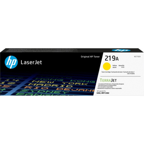 Toner HP #219A amarillo Lj Pro 3201 3202 3203 3204 3288 3302 TerraJet 1.200p.