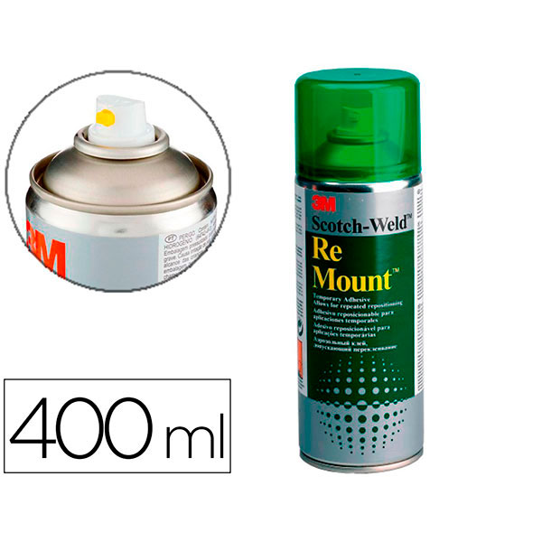 Adhesivo 3M reposicionable indefinidamente 400ml 