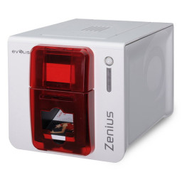 Impr.tarj.ID EVOLIS Zenius Classic Fire Red Simplex USB