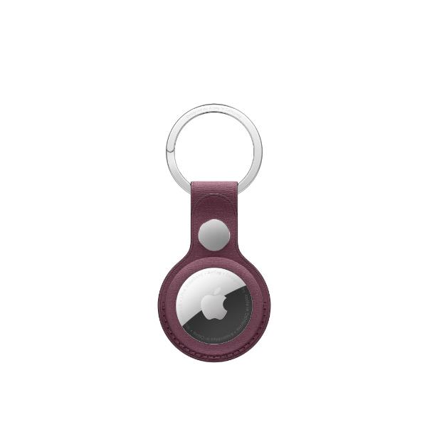 AIRTAG FINEWOVEN KEY RING BERRY