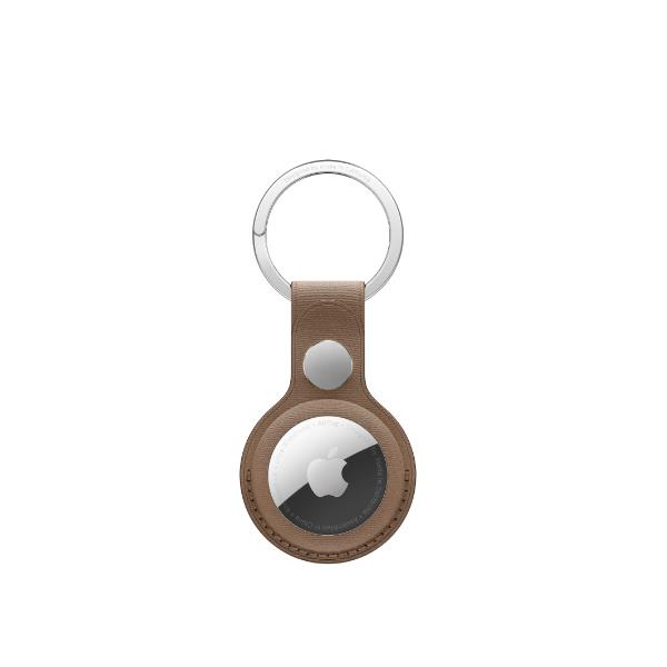 AIRTAG FINEWOVEN KEY RING TAUPE