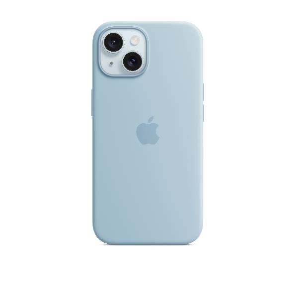 IPHONE 15 SIL CASE LIGHT BLUE