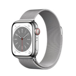APPLE WATCH S8 45 SIL SS SIL MIL CE