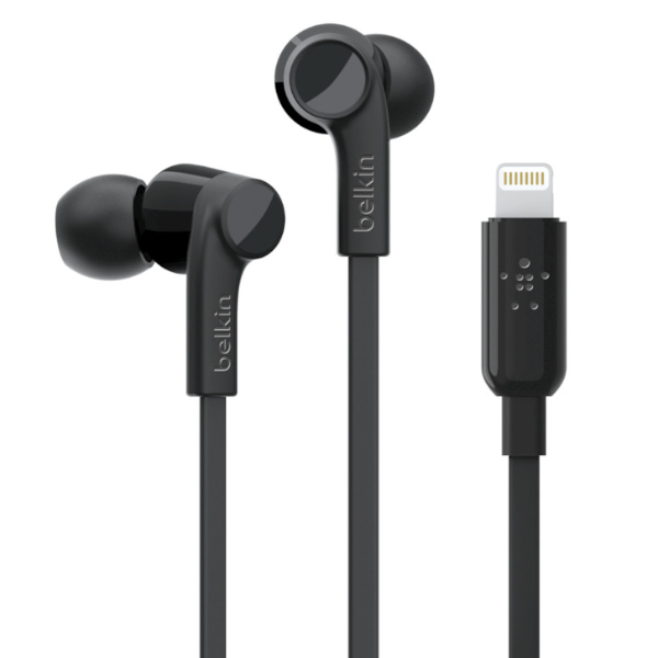 HEADPHONES LIGHTNING BLK