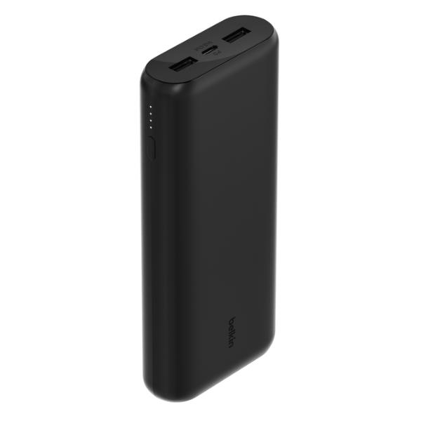 20K POWER BANK USB-A C 20W BLACK