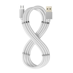 CABLE MAGNETIC USBA-MICRO USB WH 1M