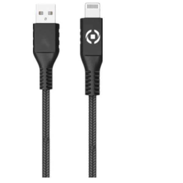 CABLE USB A LIGHTNING NEGRO 2M