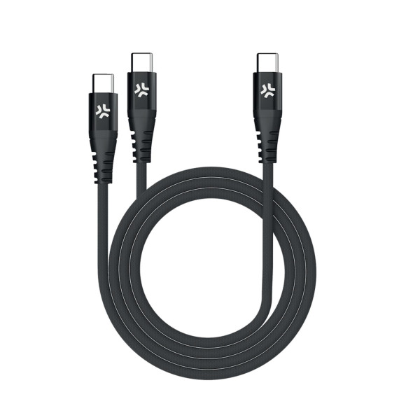 CABLE USBC A 2USBC BK