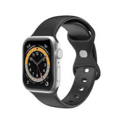 CORREA APPLE WATCH 42/44/45 SILI BK