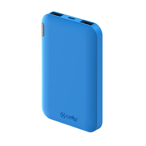 POWERBANK 5000 MAH 2USB 2,1A AZUL