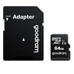 64GB MICRO CARD CL 10 UHS I + AD