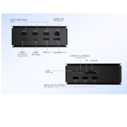 USB4 METAL DOCKING STATION DUAL 4K