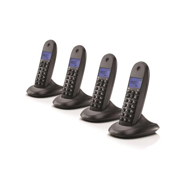 DECT CUARTETO C1004LB+ NEGRO