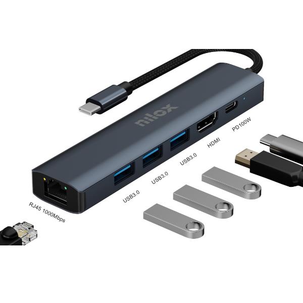 DOCK USB-C 6 EN 1