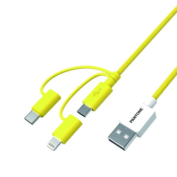 CABLE 3 EN 1 PANTONE AMARILLO