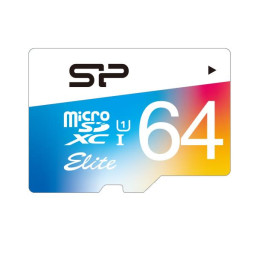 SP MICROSD CARD UHS-1 64GB W/ADAPTO