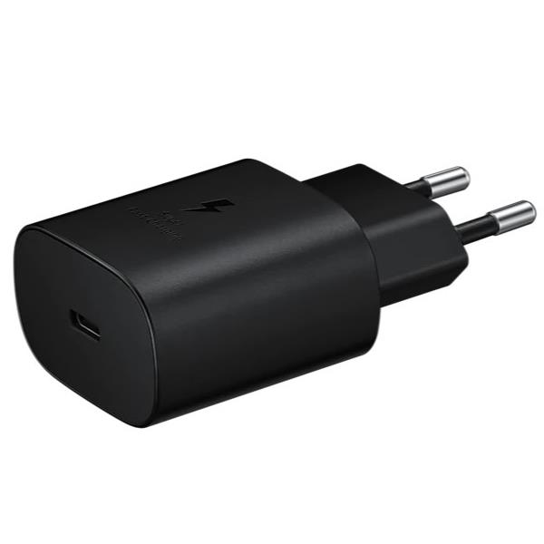 CARGADOR USB-C 25W BLACK SIN CABLE