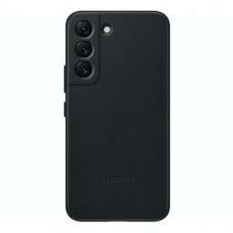 LEATHER COVER S22PLUS BLACK