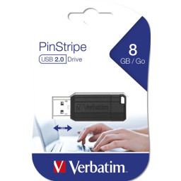8GB USB STORENGO PINSTRIPE NEGRO